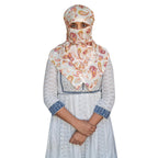Switchon Rayon Anti Pollution Full face Scarf UV Sun Rays Protection Hijab scarf for women - Free Size (Multi_Paisley)