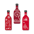 Artvibes Tribal Warli Art Decor Bottle shaped Wooden Wall Hanging | Living Room | Office | Cafe | Handcrafted Art | Wall Accent | Art Painting | Artworks Hangings | Gift Items (WH_9526N), Set of 3