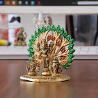 KridayKraft Elegant Tirupati Murti – Lord Venkateswara Swami Tirupati Balaji Vishnu JI Murti Idol Shank Chakar Tilak Statue for Temple (Golden)