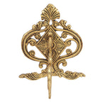 ARTVARKO Pure Brass Bracket Designer Hook Holder for Wall Hanging Diya Bells Lantern Hanger Planter Lanterns Wind Chimes Baskets 6 Inch