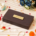 KUSHAL CREATIONS Ram Darbar Charan Paduka Religious Prayer Box Pocket Temple | charan paduka Box Brown Colour
