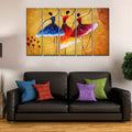 VIBECRAFTS Three Women Doing Dance 5 Pieces Canvas Wall Painting For Home | Office | Living Room | Gift (PTVC5Pcs4_8503)