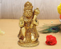 ARTVARKO Brass Lord Hanuman Ji Murti Bajrangbali with Gada Bhagwan Statue Showpiece Pooja Gift 6 Inch