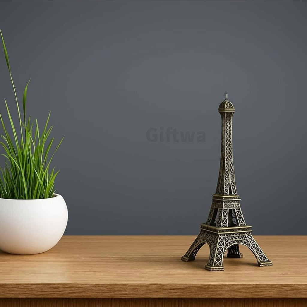 GIFTWA Metal Paris Eiffel Tower Decorative Showpiece, 10cm