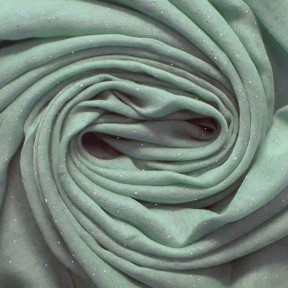 Lina & Lily Solid Shimmer Sparkle Glitters Sheer Maxi Shawl Head Scarf Hijab (#11 DUSTY MINT)