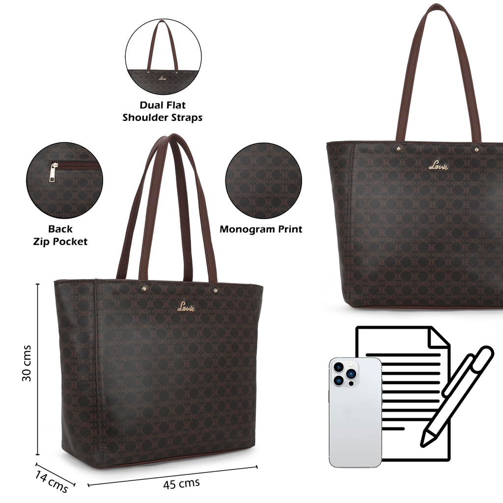 Lavie Women's Malgana Tote Handbag | Tote Bag For Work | Ladies Purse | Stylish Shoulder Bag | Gift for Women