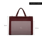 Miraggio Rebecca Tote Bag | Fits Upto 14 Inches Laptop With Adjustable & Detachable Strap | Office Tote Bag For Women Big Totes For Work & Travel (Wine)