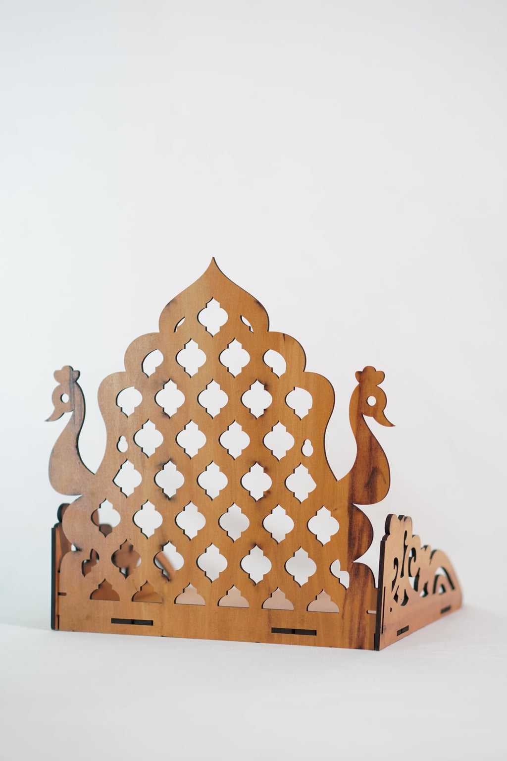 EXPRO Wooden Wall Mounted Pooja Mandir for Home & Office, Wooden Temple for Home Decor Hanging Pooja Stand for Idols | Height: 5 | DIY (Do-It-Yourself) (Height 5 | Temple Design)