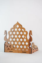 EXPRO Wooden Wall Mounted Pooja Mandir for Home & Office, Wooden Temple for Home Decor Hanging Pooja Stand for Idols | Height: 5 | DIY (Do-It-Yourself) (Height 5 | Temple Design)
