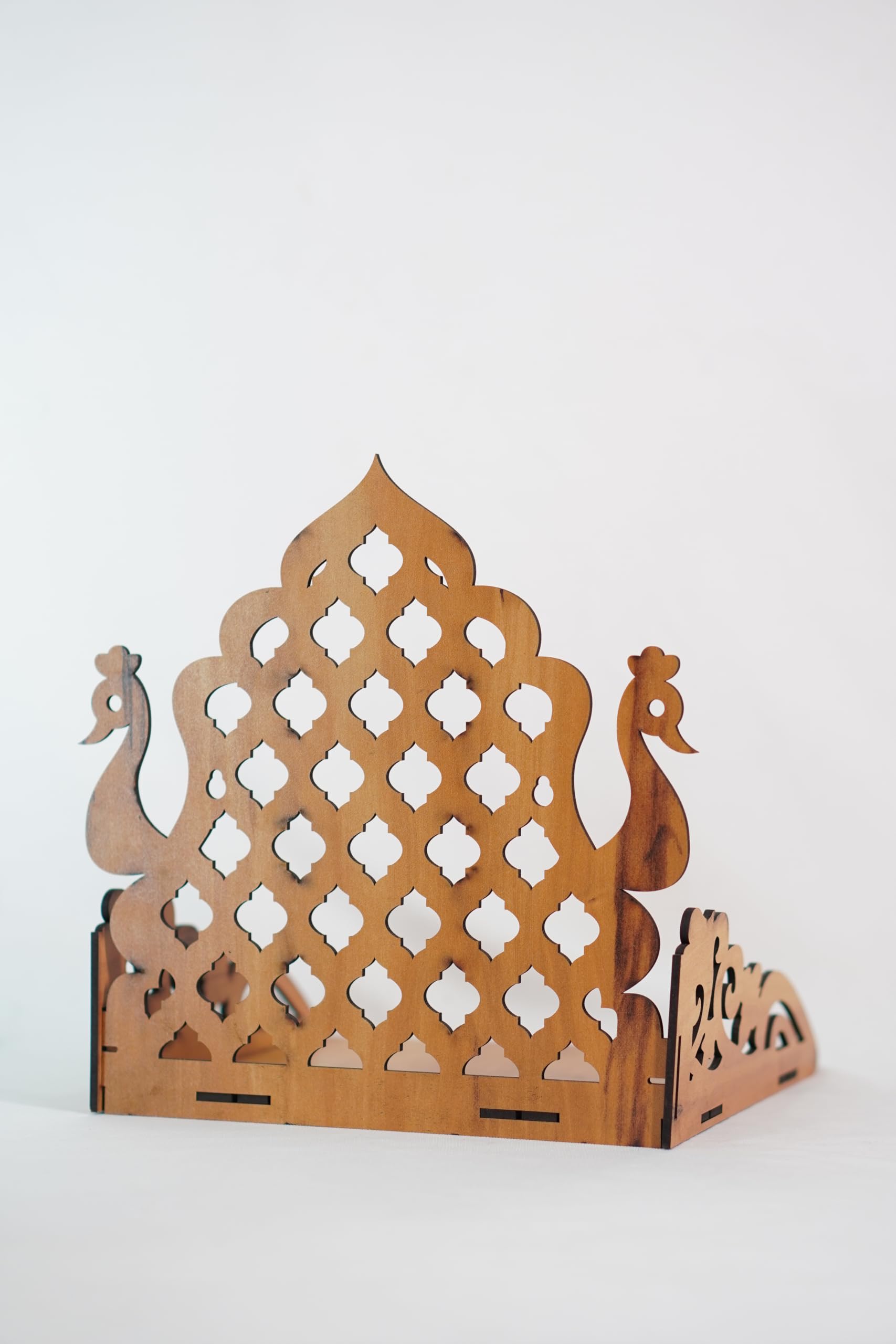 EXPRO Wooden Wall Mounted Pooja Mandir for Home & Office, Wooden Temple for Home Decor Hanging Pooja Stand for Idols | Height: 5 | DIY (Do-It-Yourself) (Height 5 | Temple Design)