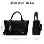 Lavie Luxe Women's Puff Tote Handbag | Tote Bag for Work | Ladies Purse | Stylish Shoulder Bag | Gift for Women