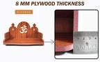 DIVOKAH® Plywood Small Wooden Temple for Home Office and Shop/sinhasan/Pooja Stand/Hindola (8.5 in * 6 in * 5.5 in) (8 MM Plywood Thickness) Wooden_3G