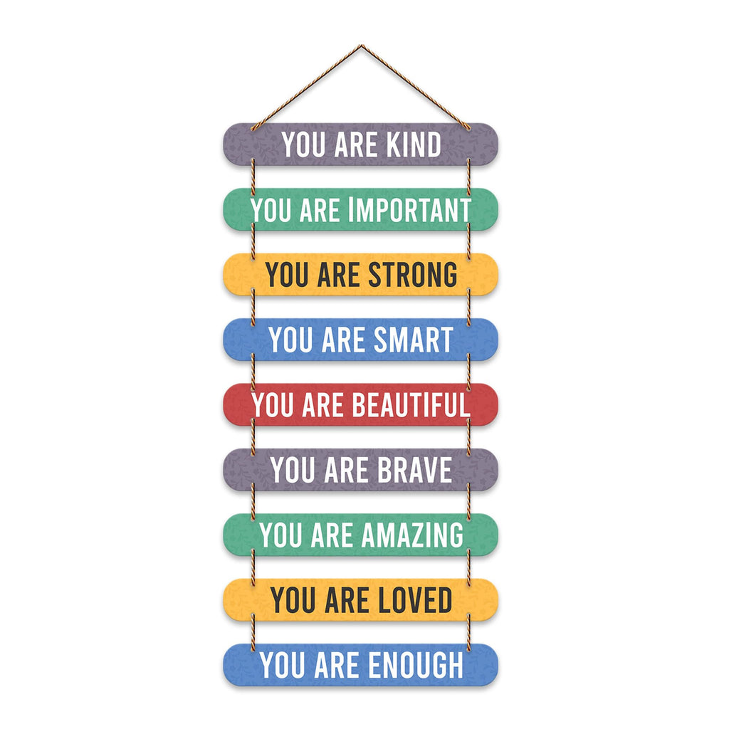 Artvibes Positive Quote Wall Hanging Wooden Art For Living Room | Office | Quotes Decor Item | Wall Illustrations | Office Decor | Wall Art Print | Inspirational quotes | Gift Items (WH_9312N)