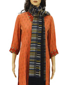 ONE ECHELON Cashmere Scarf Stole for Women Men | Large Wrap Shawl in Two-Toned Reversible Block Stripes (Black)