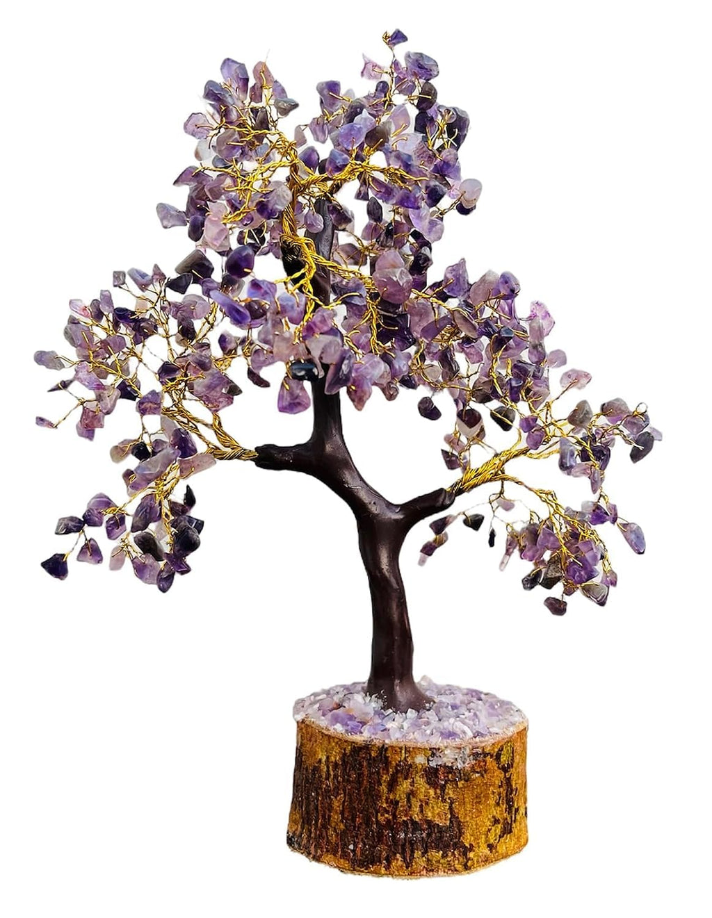 Amethyst Gemstone Crystal Tree, Bonsai Fortune Money Tree for Good Luck, Home Decor, Office Table Dcor Spiritual Gift Best for Gift (Amethyst)
