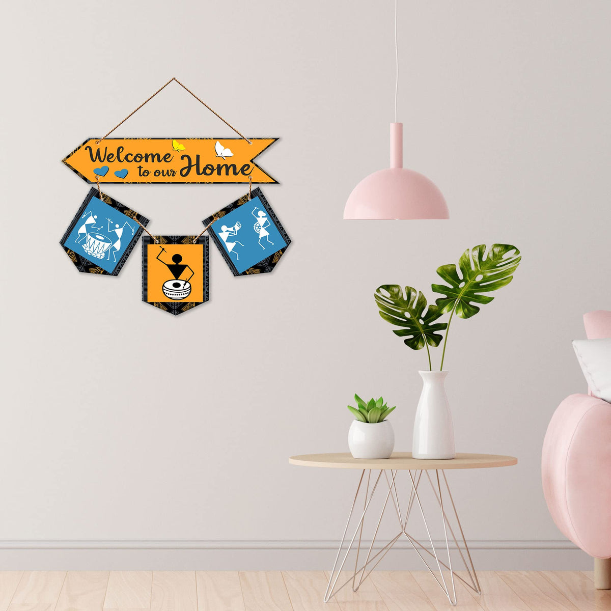 Artvibes Wall Hanging Home Decorative Wall Art for Living room | Bedroom | Gifts | Wall Hanger for Decoration | Modern Decor | Artwork | Wall Sculpture | Signs & PlaquesArt Print (WH_6411NR)