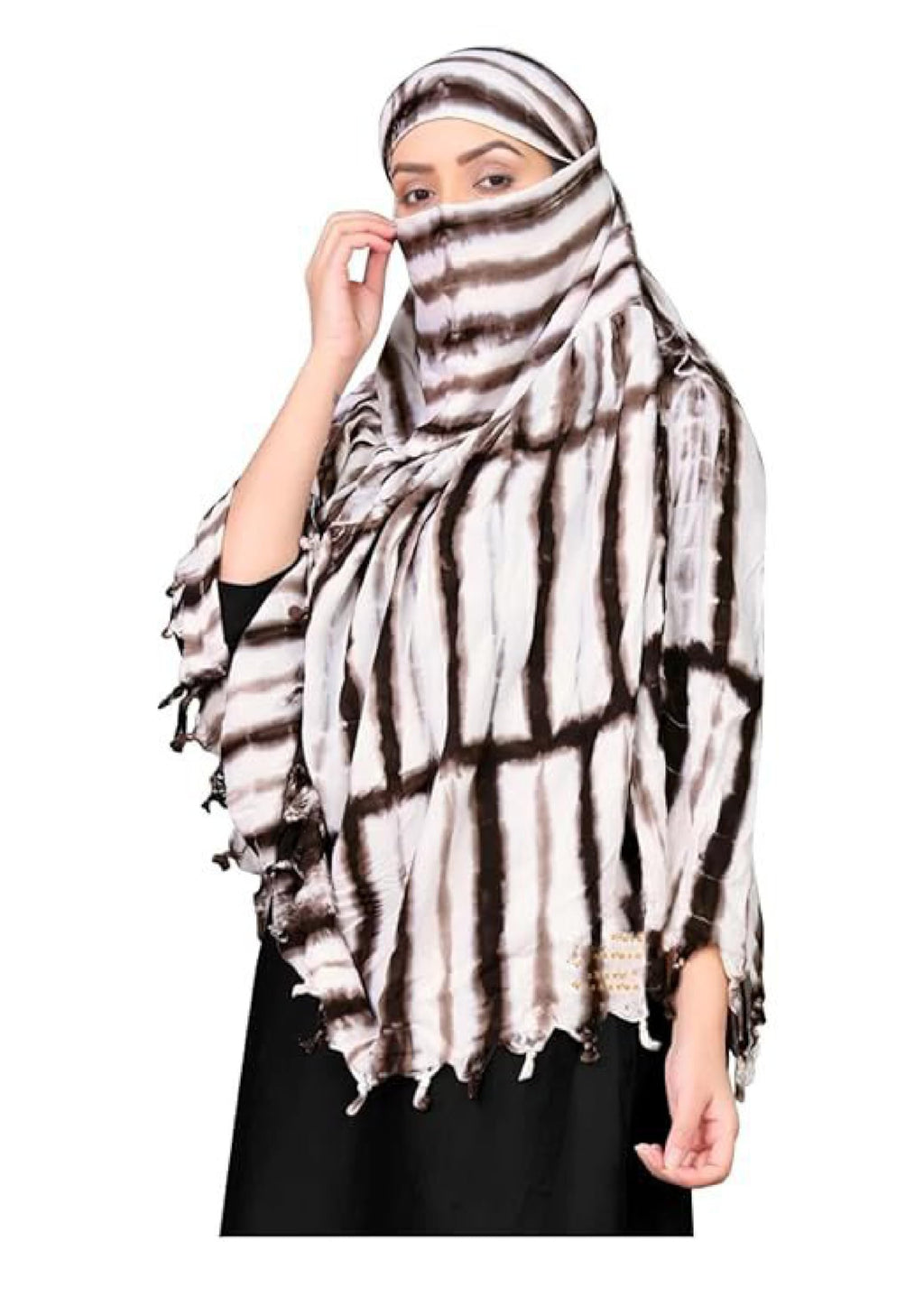 VASTTRAM Women's Pure Cotton Long Scarves Scarf Cum Mask usable for Driver Anti Pollution Full Face Cover With UV Sun Rays Protection