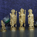 ARTVARKO™ Ram Sita Laxman Hanuman Statue God Figurine Brass Metal Sculpture Ram Darbar Idol Murti forHome Decor Puja Mandir -7 Inch