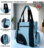 WILD MODA Kat Women Shoulder and Tote Bag (Grey & Black)