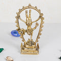 ARTVARKO Brass Natraja Statue Idol of Lord Shiva Ji Dancing Natraj Murti Statue Decorative Sculpture Religious Idol 6 Inches