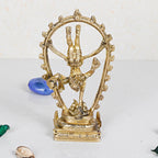 ARTVARKO Brass Natraja Statue Idol of Lord Shiva Ji Dancing Natraj Murti Statue Decorative Sculpture Religious Idol 6 Inches