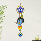 Artvibes Bal Krishna Evil Eye Wall Hanging for Home Entrance Decor | Nazar Battu Protection Hanging for Living Room Bedroom Temple Office | Vastu Positive Energy Decorative Gift (WH_8570N)