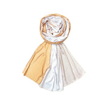 FAHABO Scarf Woman Premium Self-Woven Jersey Scarves | Hijab Scarf | Headscarf | Neck Scarf | Stoles | Wraps (Shades of Yellow)