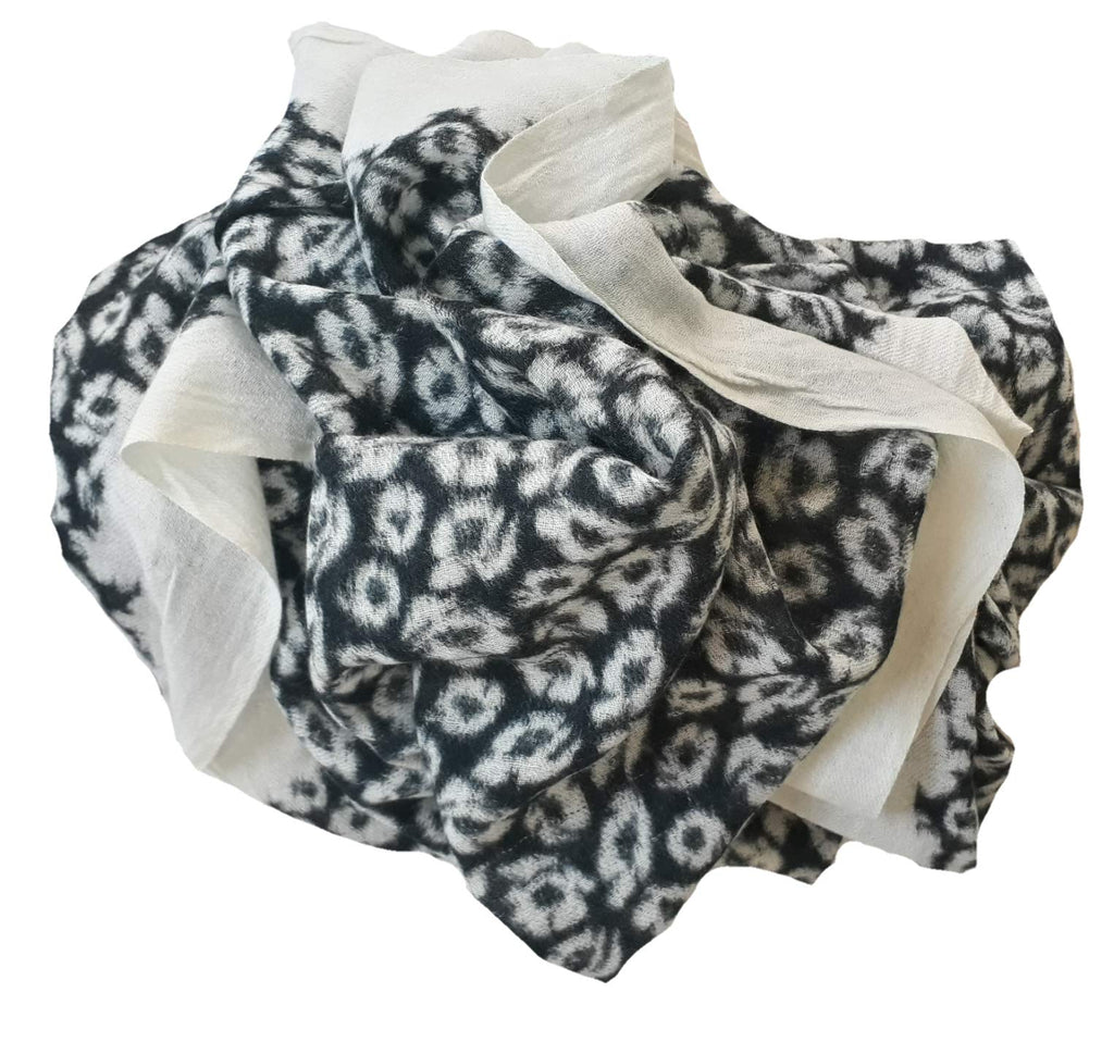 pashmina scarf 100% pure wool kashmiri pashmina shawl for women stole shawl handwoven handloom ultra soft printed woollen colorful scarves for women thin lightweight cozy and warm (Color 03)