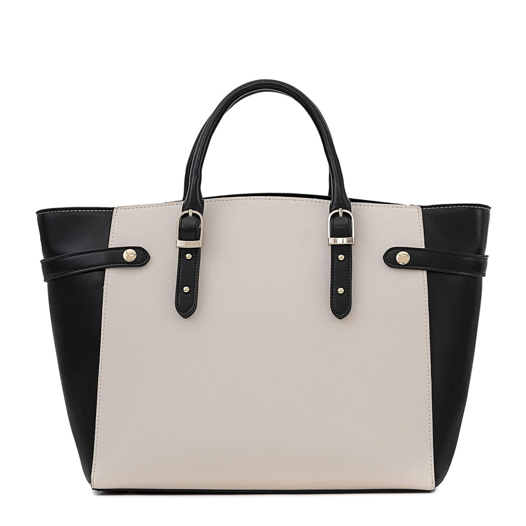Miraggio Rosalind Tote Bag For Women With Adjustable & Detachable Strap | Fits Upto 13 Inch Laptop | Office Bag For Women Stylish
