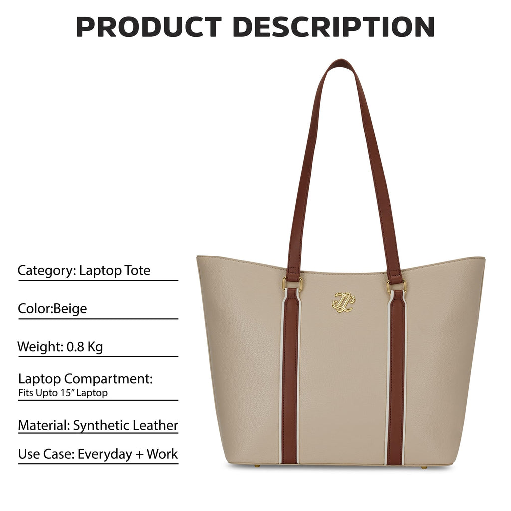 Lavie Signature Women's Avalon Laptop Tote Handbag | Fits Upto 15 Inch Laptop | Laptop Bag for Work | Ladies Purse | Stylish Shoulder Bag | Gift For Women