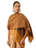 Pashmoda Women Jalwaa Kashmiri Jamawar Woven Design Shawl (Size: 40x80in, 101x203cm) SECS52