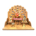 7CR Wood Temple (Beige_28 x 28 x 26 cm)