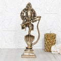 ARTVARKO Brass Dancing Ganesha Statue Ganesh on Shesh Naag Hood Murti Vastu Religious Figurine for Mandir, Living Room, Office Table and Home Decor 10.5 Inch