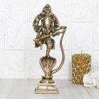 ARTVARKO Brass Dancing Ganesha Statue Ganesh on Shesh Naag Hood Murti Vastu Religious Figurine for Mandir, Living Room, Office Table and Home Decor 10.5 Inch