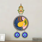 Artvibes Yin Yang Fish Evil Eye Wall Hanging for Home Decor | Feng Shui Balance Harmony Wall Art with Nazar Battu Protection for Entrance Living Room Office Positive Energy (WH_85148N)