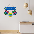Artvibes Wall Hanging Home Decorative Wall Art for Living room | Bedroom | Gifts | Wall Hanger for Decoration | Modern Decor | Artwork | Wall Sculpture | Signs & PlaquesArt Print (WH_6415NR)