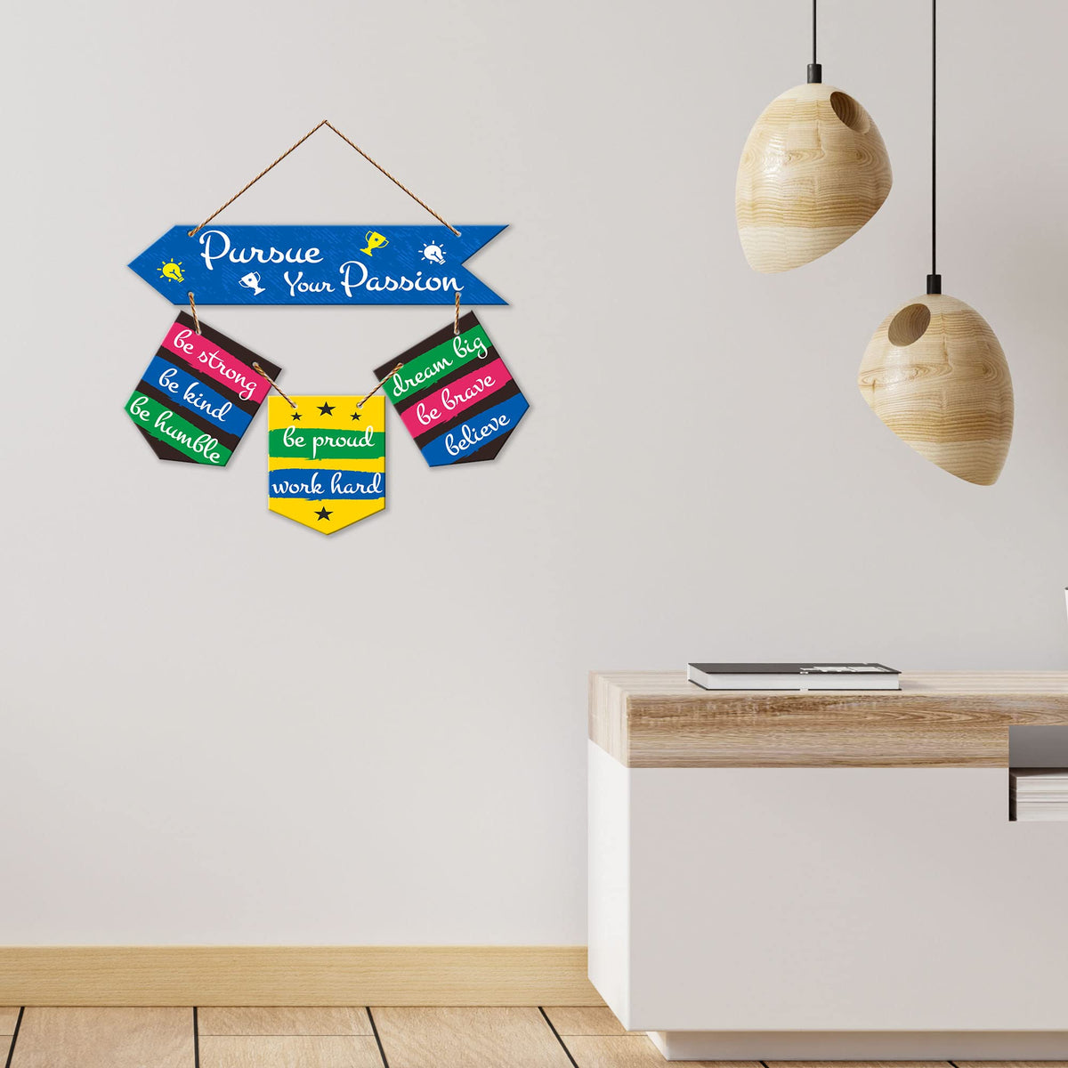 Artvibes Wall Hanging Home Decorative Wall Art for Living room | Bedroom | Gifts | Wall Hanger for Decoration | Modern Decor | Artwork | Wall Sculpture | Signs & PlaquesArt Print (WH_6415NR)