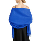Ciormis Pashmina Shawls and Scarves Soft Pashminas Scarf Wraps for Women, N# Royal Blue, 27*78