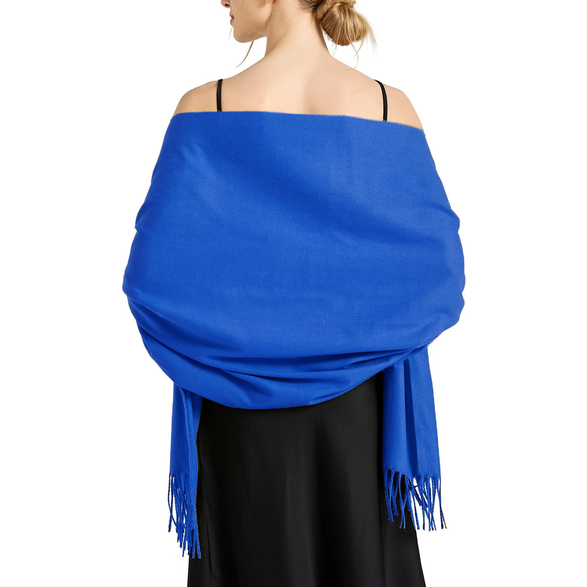 Ciormis Pashmina Shawls and Scarves Soft Pashminas Scarf Wraps for Women, N# Royal Blue, 27*78