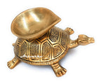 Artvarko Tortoise Diya Brass Feng Shui Tortoise Home Decor Diya Lamp Wealth Decorative Oil Light Diwali Gift 6.75 Inches.