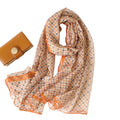 CrossKulture Floral Print Chiffon Scarf - 185 x 135 cm, Lightweight, Soft, Women's Accessory (Colour7)