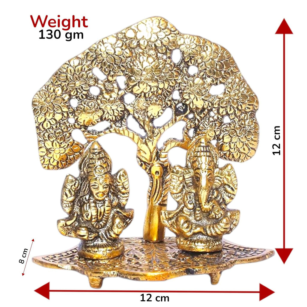 KridayKraft Metal Laxmi Ganesh Statue/Murti for Pooja Room & Home Office Décor,Laxmi Ganesha Idol for Diwali Gift,Religious Idol Showpiece Figurines Decorative & Diwali Poojan...