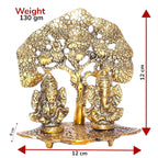 KridayKraft Metal Laxmi Ganesh Statue/Murti for Pooja Room & Home Office Décor,Laxmi Ganesha Idol for Diwali Gift,Religious Idol Showpiece Figurines Decorative & Diwali Poojan...