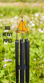 Paradigm Pictures Big Meditation Wind Chime 38 | Deep Sound Outdoor Chime for Home & Yoga Décor