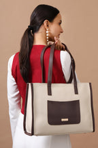 ROSS BROWN Women's Elegant Tote Bag | Fits up to 12-inch Laptop | Ladies Purse | Handbags for women