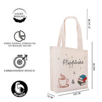 MASQ by Q-One Cute Genes Foldable Reusable Tote Bag for Women with Zip | College Bag for Girls | 100% Organic Canvas Tote for Shopping, Travel & Beach | Multi-Purpose Sturdy Bag.