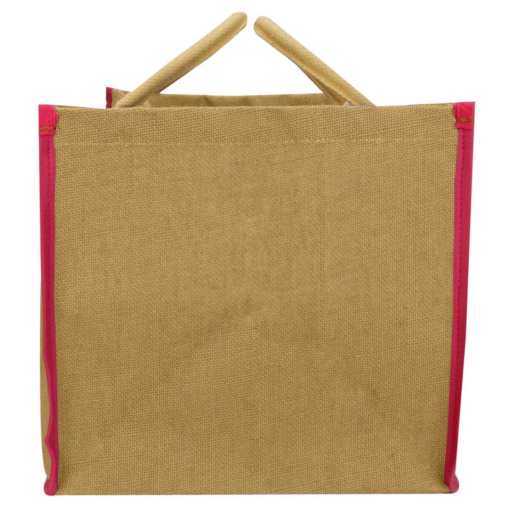 Double R Bags Reusable Grocery Shopping Jute Gift Bag With Cotton Handle for Wedding, Return Gifts & Birthday Party - (Brown) Pack of 1