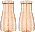 Hammered Finish copper pot set of 2