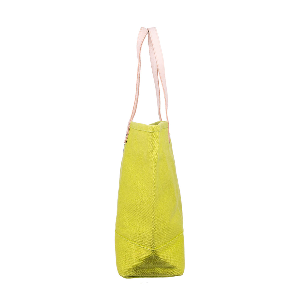 AQVA Cotton Canvas Tote Bag for Women | Large Capacity | Sturdy & Durable | Stylish Multipurpose/Versatile Handbag with Zipper | Resuable Shoulder Bag for Laptop, Office & Travel (Lime)