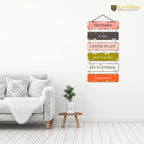 Artvibes Family Quote Decorative Wall Hanging Ornaments Wooden Art item for Living Room | Quotes Decor Item | Wall Accents | Gift Items | Wall Illustrations | Modern Artworks Hangings(WH_3205N)